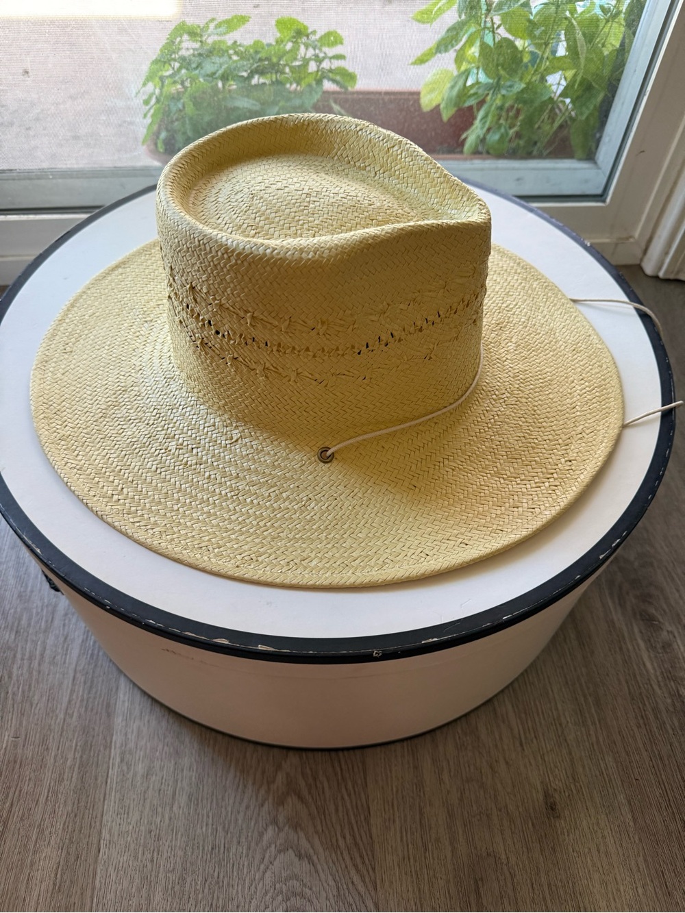 lack of color the baja sunlight paper straw western fedora summer sun hat small - Picture 5 of 7
